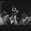 Liza Minnelli [left], Stephanie Hill [center] and ensemble in the stage production Flora, the Red