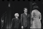 Joe E. Marks, Robert Kaye and Liza Minnelli in the stage production Flora, the Red Menace