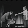 Bob Dishy and Cathryn Damon in the stage production Flora, the Red Menace