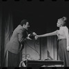 Bob Dishy and Cathryn Damon in the stage production Flora, the Red Menace