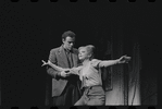 Bob Dishy and Cathryn Damon in the stage production Flora, the Red Menace