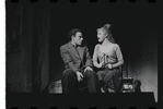 Bob Dishy and Cathryn Damon in the stage production Flora, the Red Menace
