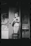 Cathryn Damon in the stage production Flora, the Red Menace