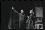 Bob Dishy and Cathryn Damon in the stage production Flora, the Red Menace