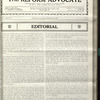 The Reform advocate