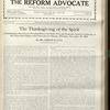 The Reform advocate