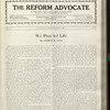 The Reform advocate