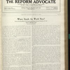 The Reform advocate