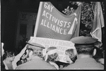 Gay Activist Alliance protest outside of 6th police precinct, Greenwich Village, New York