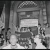 Gay Activist Alliance protest outside of 6th police precinct, Greenwich Village, New York
