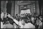 Gay Activist Alliance protest outside of 6th police precinct, Greenwich Village, New York