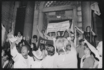 Gay Activist Alliance protest outside of 6th police precinct, Greenwich Village, New York