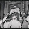 Gay Activist Alliance protest outside of 6th police precinct, Greenwich Village, New York