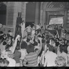 Gay Activist Alliance protest outside of 6th police precinct, Greenwich Village, New York