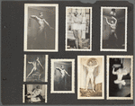 Scrapbook page with colorized drag photographs