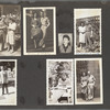 Scrapbook page with photographs in the park