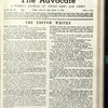 The Reform advocate