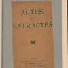 Actes et entr'actes 