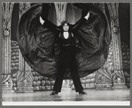 Raul Julia in the 1977-80 Broadway revival of Dracula, sets by Edward Gorey