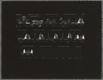Contact sheet of Raul Julia and others in the stage production Threepenny Opera