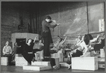 Raul Julia, Karen Akers, Anita Morris and unidentified others  in rehearsal for the stage production Nine