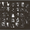 Contact sheet of Raul Julia and others in the stage production Threepenny Opera