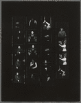 Contact sheet of Raul Julia and others in the stage production Threepenny Opera