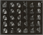 Contact sheet of Raul Julia and others in the stage production Threepenny Opera
