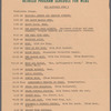 Letter to Harold Prince, possibly from Chamberlain Brown, with unrelated WCBS schedule on verso