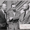 Producers Robert E. Griffith and Harold Prince with co-writer Jerome Weidman (right)