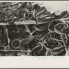 Tire rims at junkyard, Abbeville, Louisiana