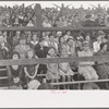 People sitting in the grandstand, watching ceremonies on the main platform, Donaldsonville, Louisiana