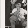 Young boy, spectator at ceremonies, state fair, Donaldsonville, Louisiana