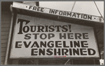 Sign in Evangeline Museum, Saint Martinville, Louisiana