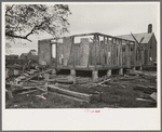 House in process of wrecking near Lutcher, Louisiana