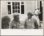 Negroes in front of post office, Lafayette, Louisiana
