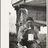 Negro eating lunch in cane fields near New Iberia, Louisiana