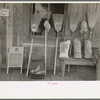 Brooms and charcoal for sale, Jeanerette, Louisiana