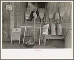 Brooms and charcoal for sale, Jeanerette, Louisiana
