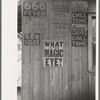 Signs on side of building, Opelousas, Louisiana