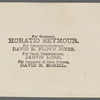 Individual small ballots: Thomas J. Barr; William E. Dodge, Electors; Horatio Seymour; Peter W. Ostrander; Ruben E. Fenton; Samuel T. Jones; John Fox