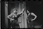 Lotte Lenya and Peg Murray in the stage production Cabaret