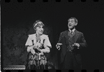 Lotte Lenya and Jack Gilford in the stage production Cabaret