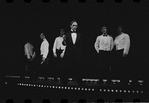 Joel Grey and ensemble in the stage production Cabaret