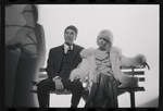 Bert Convy and Jill Haworth in the stage production Cabaret