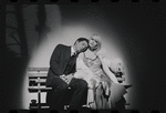 Bert Convy and Jill Haworth in the stage production Cabaret