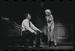 Bert Convy and Jill Haworth in the stage production Cabaret
