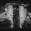 Bert Convy, Edward Winter and unidentified in the stage production Cabaret