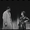 Bert Convy and Lotte Lenya in the stage production Cabaret