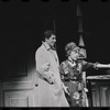 Bert Convy and Lotte Lenya in the stage production Cabaret